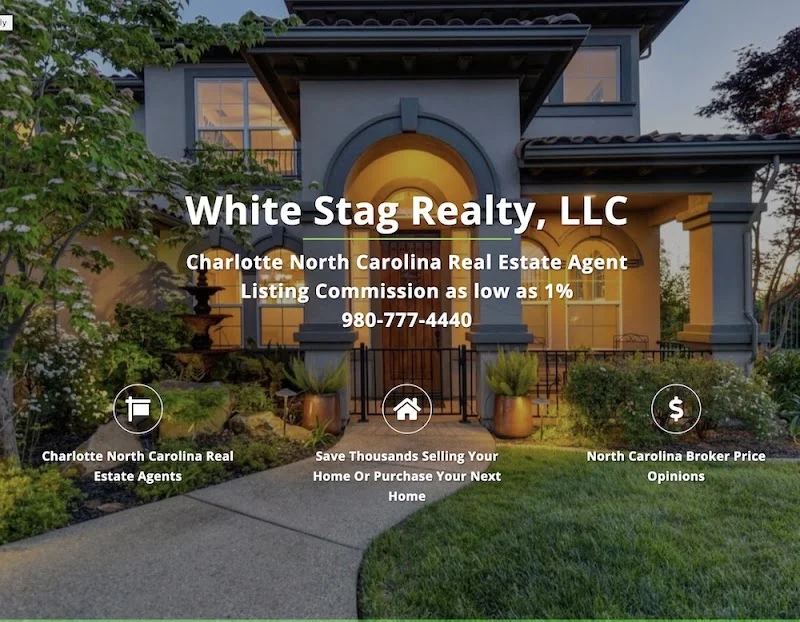 White Stag Realty Low Commission Real Estate Agent in Charlotte | North Carolina Reduced Fee Brokers | Discount Realtor